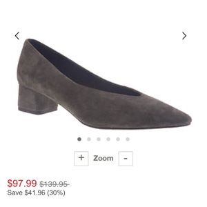 VANELi Liliet suede leather grey low heel women shoes